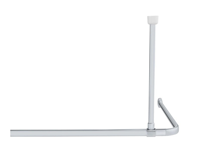 WENKO Era Deckenhalterung Chrom – 57 cm – Für Duschvorhangschienen