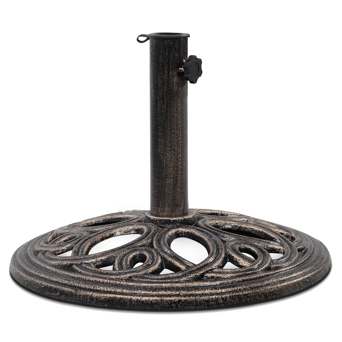 Coast Gusseisen Sonnenschirm Basis - Sonnenschirm Stand - 32 cm hoch - Bronze
