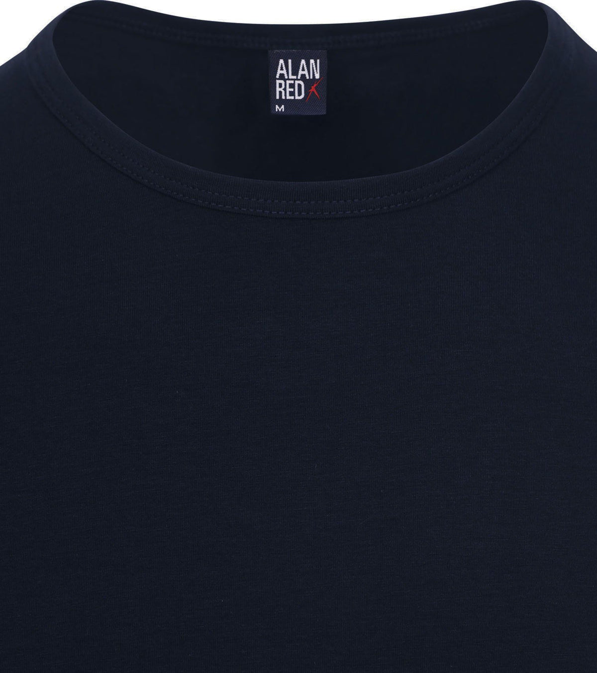 Alan Red - S - Ottawa T-Shirt im Doppelpack - Stretch - Herren - Navy