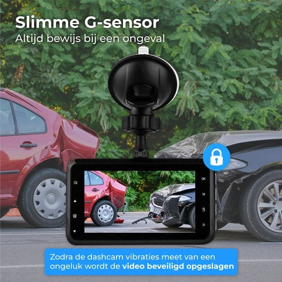Nuvance - Dual Dashcam fürs Auto - Front- und Heck-Dashcam - Full HD - inkl. 32gb SD-Karte - Parkmodus mit G-Sensor und Nachtsicht - 170Â° Blickwinkel und IPS-Display