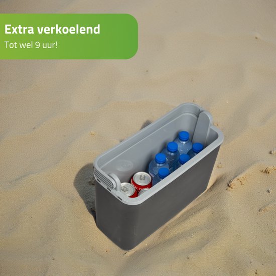 Bo-Camp - Autokühlbox - Arktis - Grau - Polyethylen - 12 Volt - 12 Liter