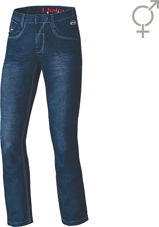 HELD CRANE STRETCH Stretch-Jeans Motorradhose – Motorradjeans Denim Blau 38 Damen