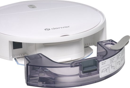 Denver Staubsaugerroboter mit Wischfunktion und TUYA (App) - WiFi Wischroboter mit Ladestation - 1400PA - RVC110