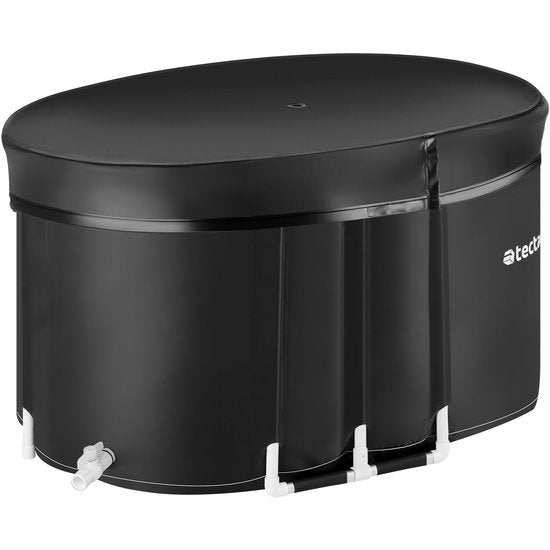 tectake® Eisbad Espoo – Ice Bath – Sitzbad – 105 x 70 x 66 cm – 375 Liter - Zusammenklappbare Eisbadwanne mit Aluminiumrahmen und Schutzhülle – 3-fach isoliert – inklusive Tragetasche und Wasserkissen