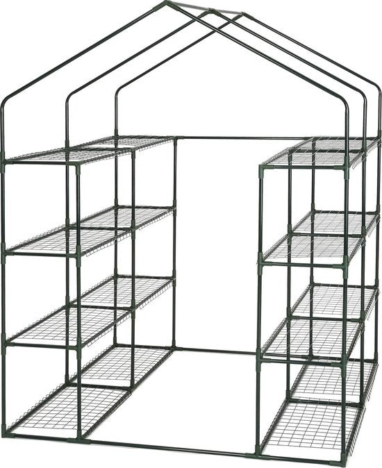 tectake - Hobby-Gewächshaus 143 x 143 x 195 cm - 401860