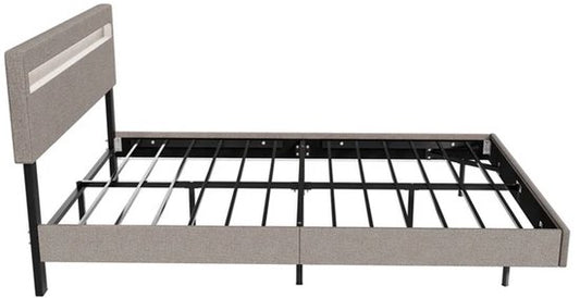 Hängebett Lissabon - 140x200cm - Kunstleder - Inkl. LED - Beige