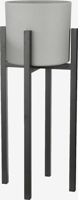 Mica Decorations Ascot Pflanzenständer XL - L38 x B38 x H95 cm - Metall - Schwarz