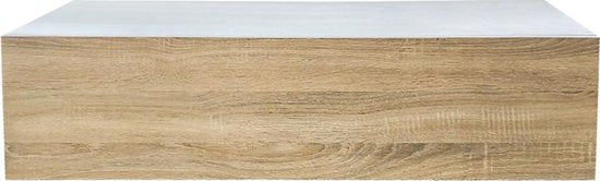 VDD Gaming - Schwebender Dielenschrank - Breite 100 cm x Tiefe 35 cm x Höhe 25 cm - Braun