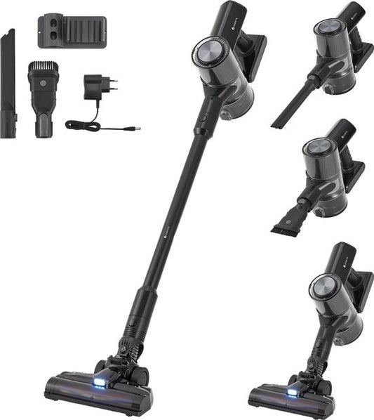 Juskys Akku-Sauger / Staubsauger VC2101 - Schwarz - inkl. Zubehör