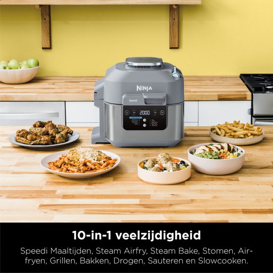 Ninja Speedi Rapid Cooker und Heißluftfritteuse – Multikocher – 10 Kochfunktionen – 5,7 Liter – ON400EU