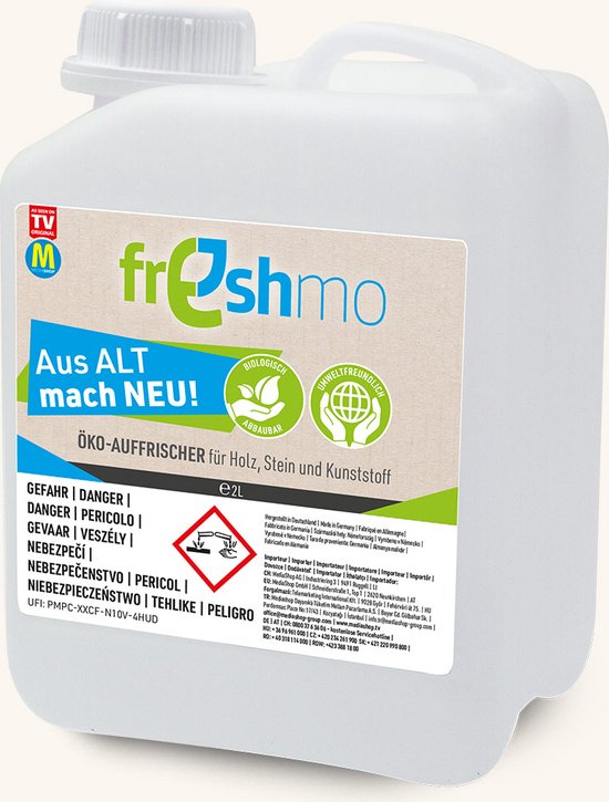 Freshmo Refill 2 Liter – Kanister – Nachfüllkanister – Auffrischungsmittel für Holz, Stein und Kunststoff