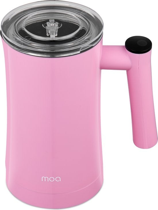 MOA Milchaufschäumer - BPA-frei - zum Aufschäumen und Erhitzen - Pink - MF1P