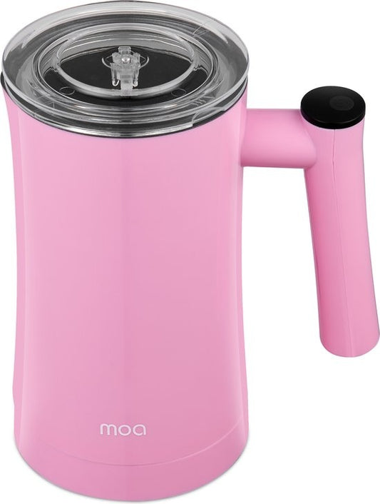 MOA Milchaufschäumer - BPA-frei - zum Aufschäumen und Erhitzen - Pink - MF1P
