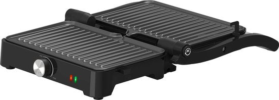 Tomado TGC3001S - Kontaktgrill - Toaster - Einstellbare Temperatur - PFAS frei - 1500W - Schwarz/RVS