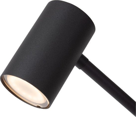 Lucide TIPIK – Wiederaufladbare Stehlampe – Akku/Batterie – LED mit 3-stufiger Dimmung – 1×3 W, 2700 K – Schwarz