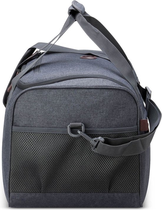 Delsey Paris Maubert 2.0 Weekender - Handgepäck Reisetasche 41L - RPET Strapazierfähig - TSA Schloss - 50 cm - Anthrazit