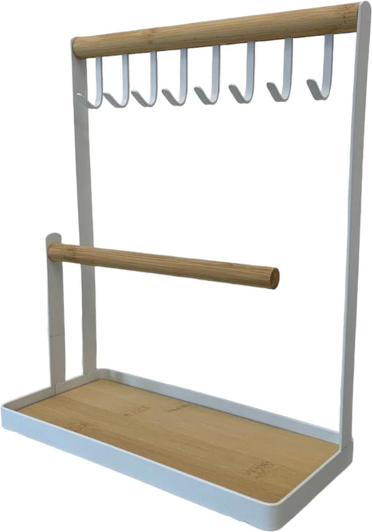 Schmuckständer Weiß – Ohrringhalter – Schmuckorganizer – Schmuckdisplay