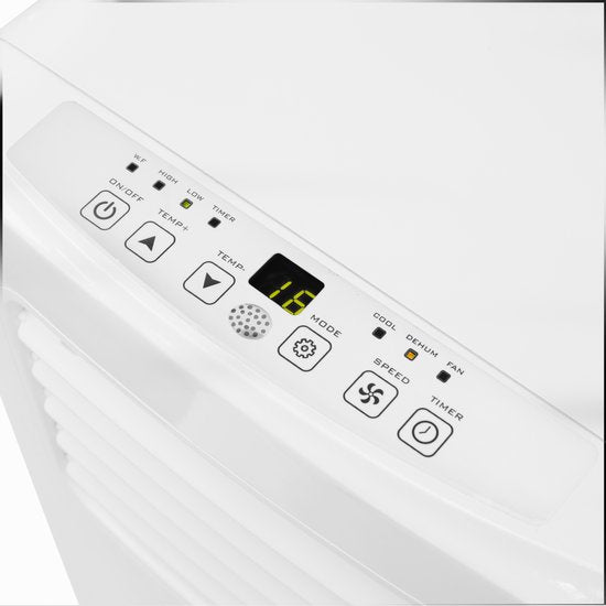 Tristar AC-5529 Mobile Klimaanlage 9000 BTU – 3-in-1-Gerät: Klimaanlage, Ventilator und Luftentfeuchter – Für Räume bis zu 34 m² – Timer – Weiß