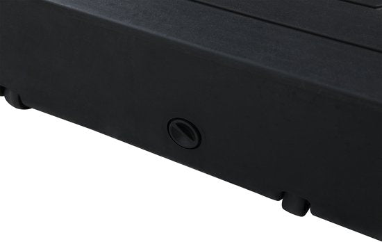 AXI Sonnenschirmständer, befüllbar – Schwarz – 82 x 82 x 19 cm – Mit 2 Rädern – Mit Tragegriff – Für Schwebeschirme bis zu 3 x 3 m oder mit einem Durchmesser von 3 m – HDPE-Kunststoff – Befüllbar mit 115 Litern Wasser