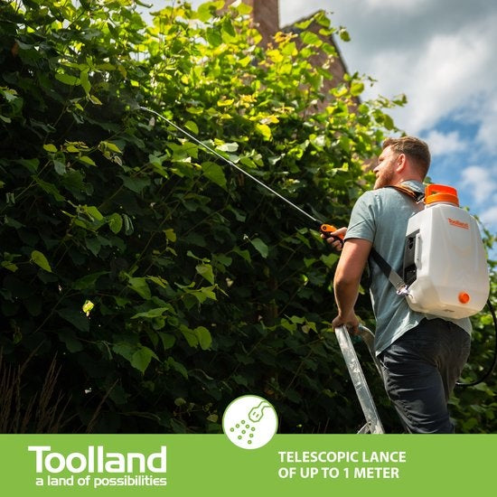 Toolland Rückensprenger mit wiederaufladbarer Batterie - 12 L