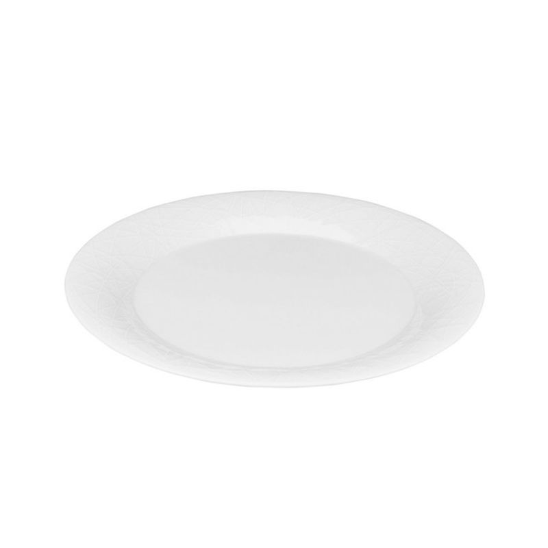 Rosenthal Geometrica Essteller - 2er Set - Porzellan - Ø 27 cm - Weiß