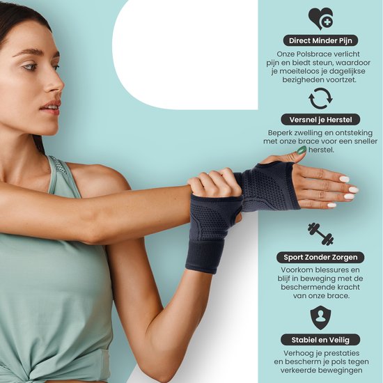 MR. PANACHE Handgelenkbandage - Handgelenkbandage Rechts - Handgelenkbandage Links - Handgelenkbandage Karpaltunnelsyndrom - Handgelenkbandage - CTS Handgelenkbandage - Daumenbandage - RSI Handgelenkbandage - Universelle Handgelenkstütze - Handgelenkbanda