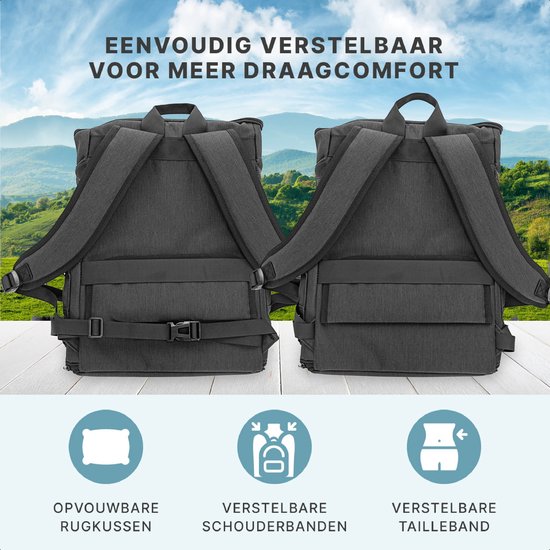 Jake and Jacky Hunderucksack - Hundetasche - Hundetransporttasche - Katzentransporttasche - Katzenreisetasche - bis zu 8 kg - Schwarz