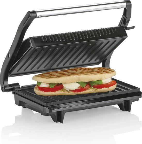 Tristar Kontaktgrill – GR-2846 – 700 W – Sandwichtoaster – 22,5 x 14 cm Grillfläche – Aluminium