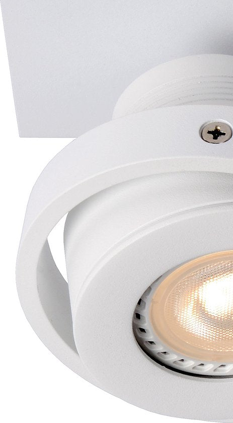 Lucide LANDA Deckenstrahler – LED „Dim to warm“ – GU10 – 2×5 W 3000 K/2200 K – Weiß