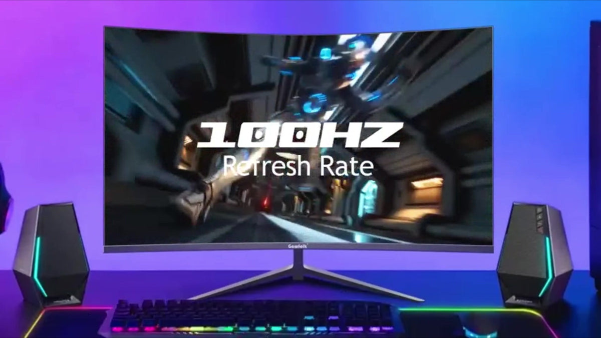 Gawfolk 27-Zoll-Gaming-Monitor mit gebogenem Bildschirm – Full HD – 100 Hz