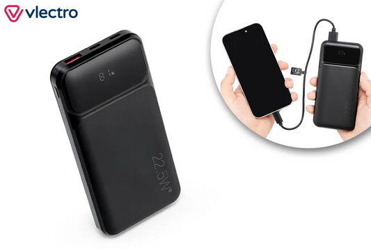 Vlectro Powerbank - 20000 mAh - Mit Display