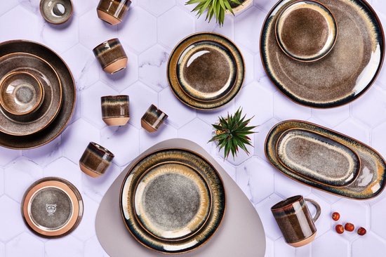 GENESIS Essentials Tafelgeschirr - 18 Teile - Basalt