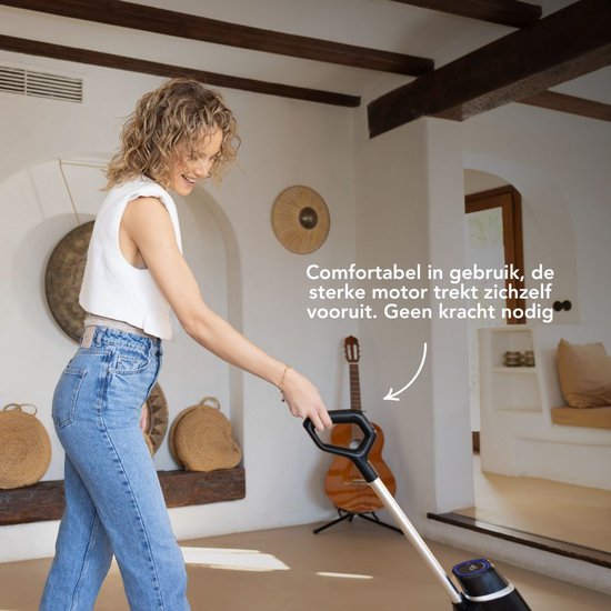 Techweise TC1 Schnurloser Nass- und Trockensauger - 30 Minuten Akkulaufzeit - 3 Reinigungsmodi - Selbstreinigungsfunktion - 220W - Schwarz