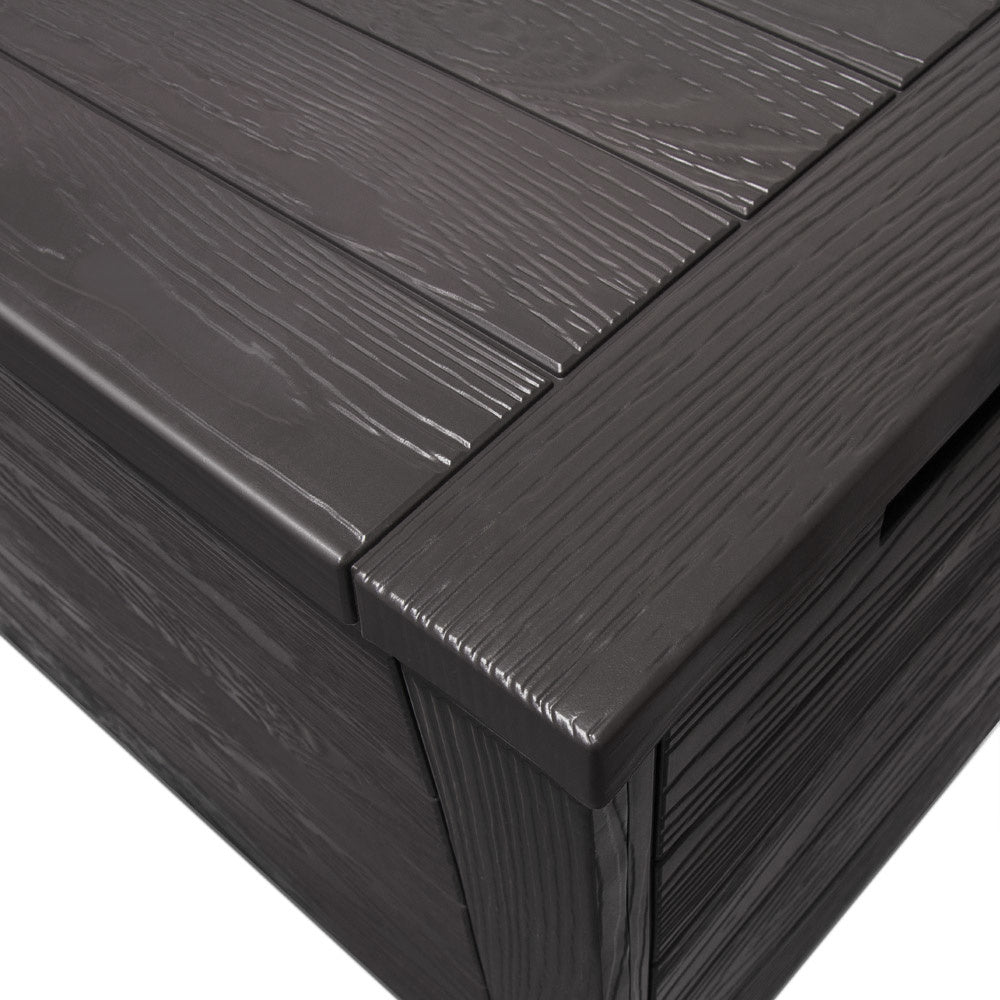 Deubois Aufbewahrungsbox - Anthrazit - 120 x 46 x 57cm - Außenbereich - Für Terrasse, Balkon und Garten