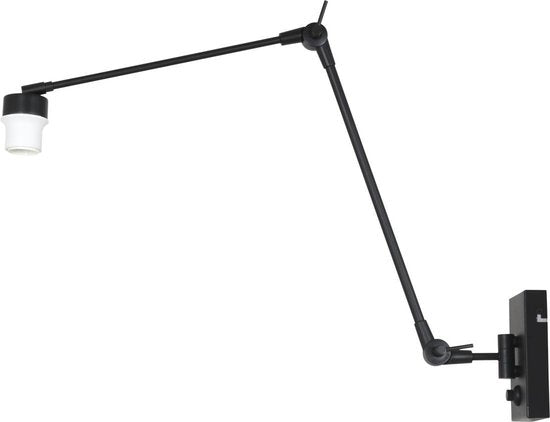 Steinhauer Prestige Chic Wandleuchte - Dimmbar - Gelenkarm bis 74,5 cm - Schwarz