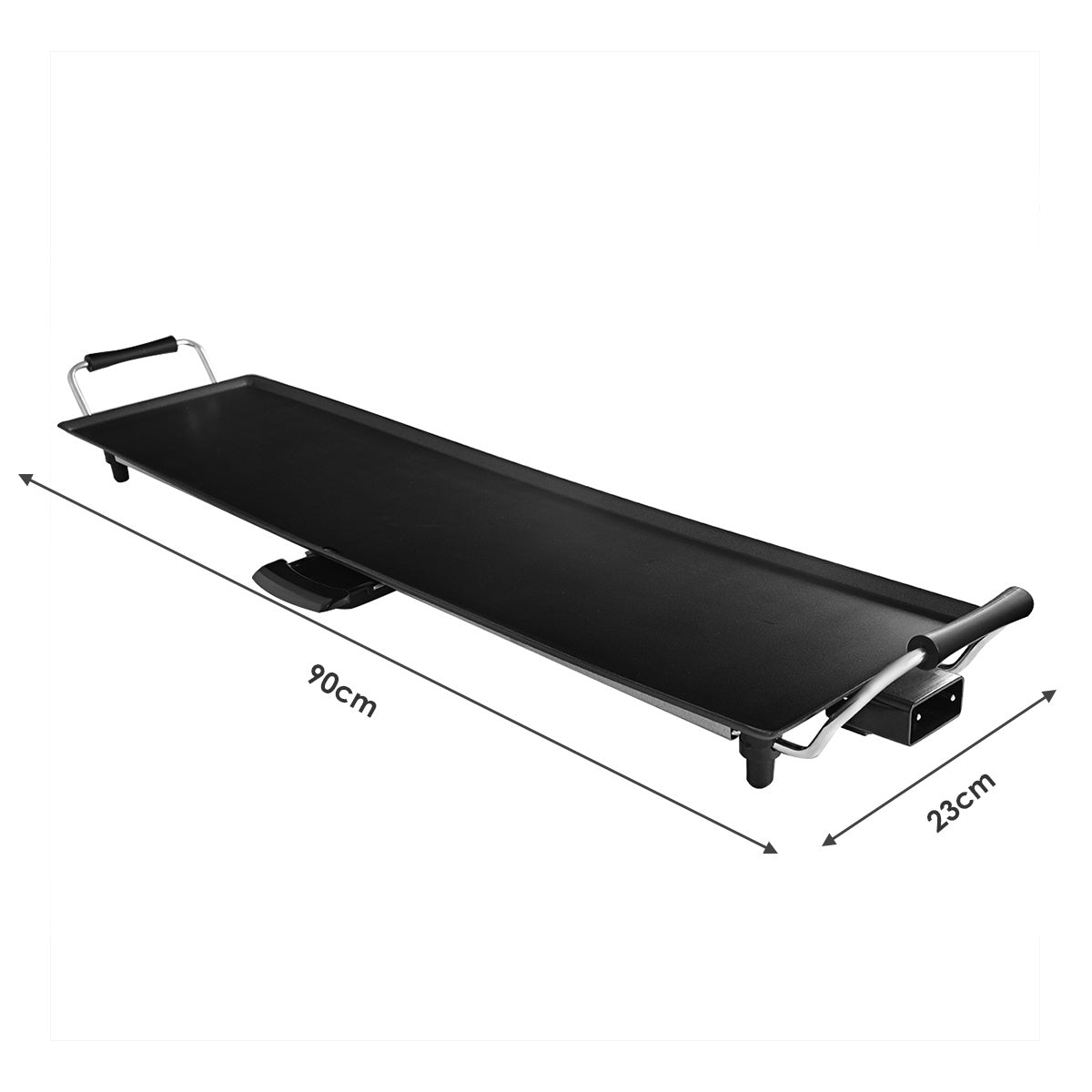 Coast 1800 W Elektrogrill Indoor BBQ Grill Einstellbare Temperatur 90 x 23 cm schwarz