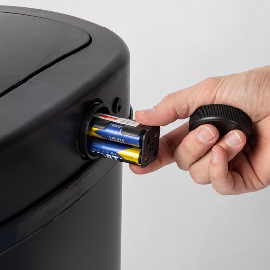 Mülltonne mit Sensor – 50 l – Soft-Close – Fingerabdruckfrei – Hygienische Wahl – Schwarz