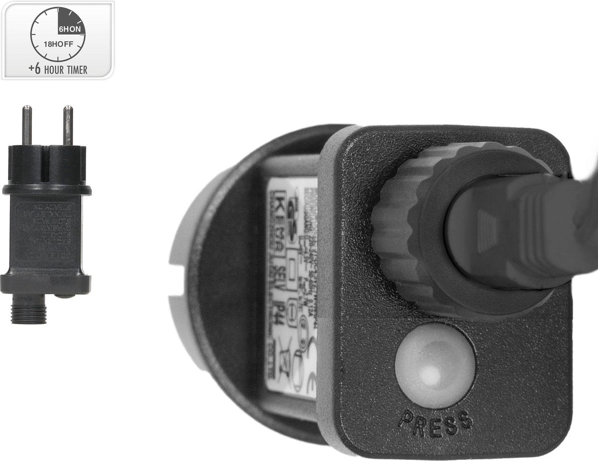 Weihnachtsbeleuchtung - Leuchtkugel 60cm - Metall INCL Timer - Warmes Licht