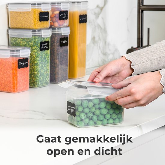 Stosh Food Storage Jars - Vorratsgläser - Bonbonglas - 16 Stück - BPA frei - Kunststoff