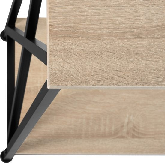 tectake - Konsolentisch Tacoma 100x35x80,5cm - hellbraun - 404671
