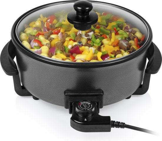 Tristar Elektrische Bratpfanne 1500 W – PZ-9135 – Ø 30 cm, Deckel – Maximale Temperatur 250 °C – PFAS-frei