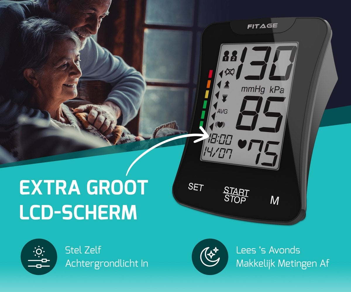 FITAGE Medical Oberarm-Blutdruckmessgerät - Manschette 22-42cm