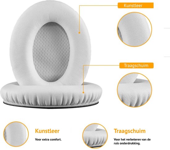 Ohrpolster-Set für Bose-Kopfhörer – Bose QuietComfort 35 II – QC2/QC15/QC25/QC35/SoundTrue/SoundLink Around-Ear II – AE2