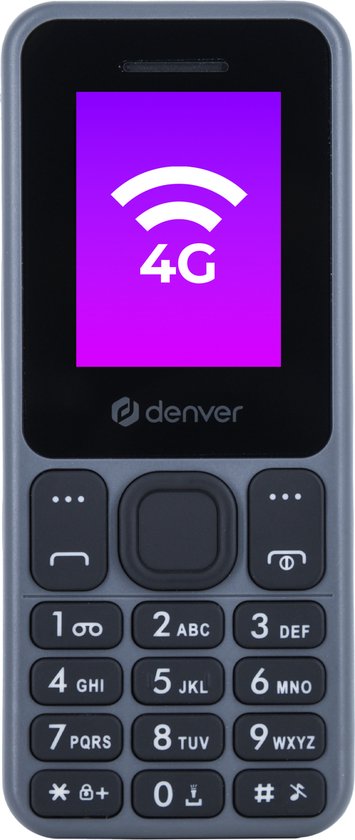 Denver - Senioren Mobiltelefon 4G - GSM - Full NL und FR - Simlock-frei - FAS1860L