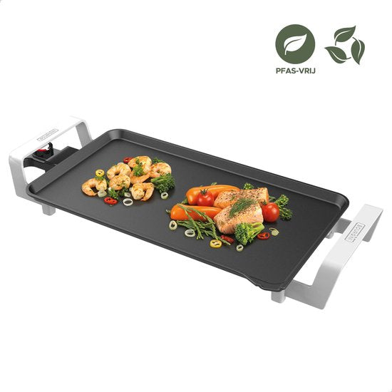 Bourgini Elements – Grillplatte – Backblech – PFAS-freie keramische Antihaftbeschichtung – 46 x 26 cm – 4–6 Personen – GRS-zertifizierte recycelte Materialien