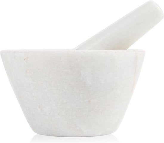 Boska Mörser Spicy - für Gewürze - Marmor - Weiß - ⌀ 10 cm