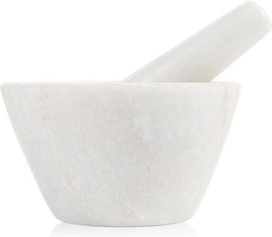 Boska Mörser Spicy - für Gewürze - Marmor - Weiß - ⌀ 10 cm