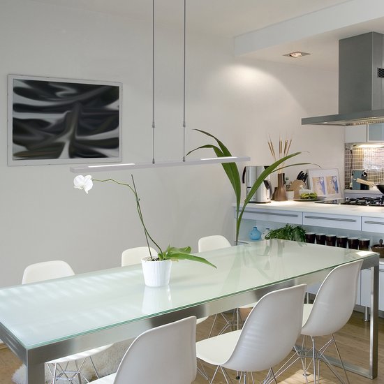Steinhauer - Pendelleuchte - Bande - Stahl - Kunststoff Metall - Designleuchte - LED - 3319ST