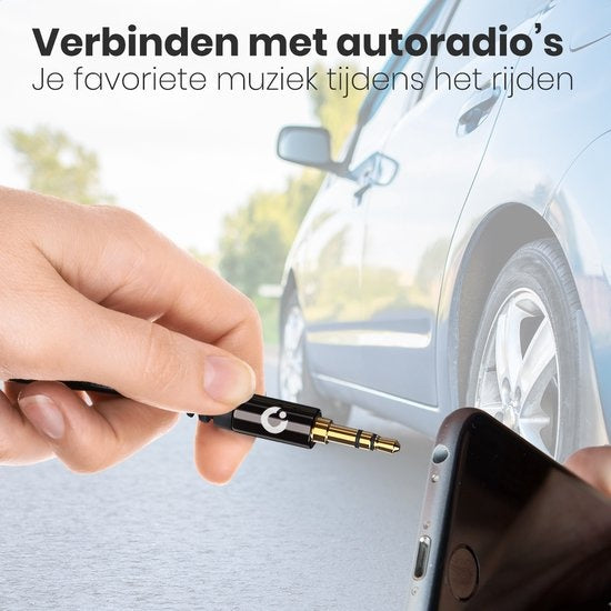 Auronic AUX-Kabel - Audiokabel 1,5 m - 3,5 mm - Stecker auf Stecker - Schwarz