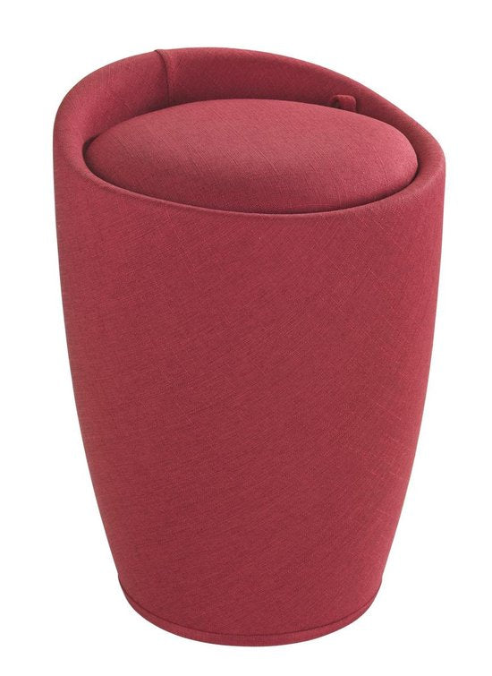 Wäschekorb in Creme mit herausnehmbarem Wäschebeutel / Hocker / Sitz / Hocker